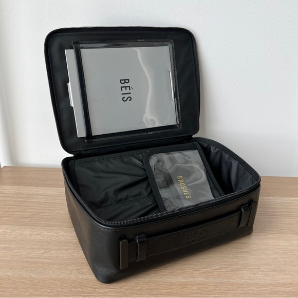 BEIS Handbags - BEIS Black Cosmetic Case Matte Finish